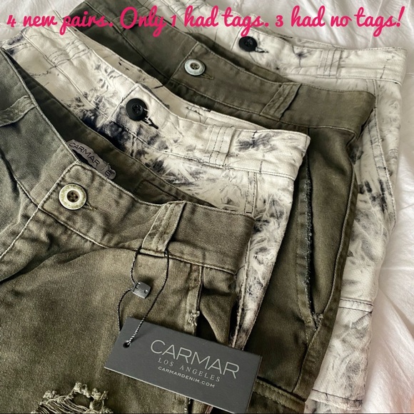 ✨NWT✨Carmar Baggy Grinded Cargo Pant Bleach Dye black and white - discontinued - Picture 16 of 17